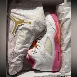 jordan 5’s pinksicle saftey orange